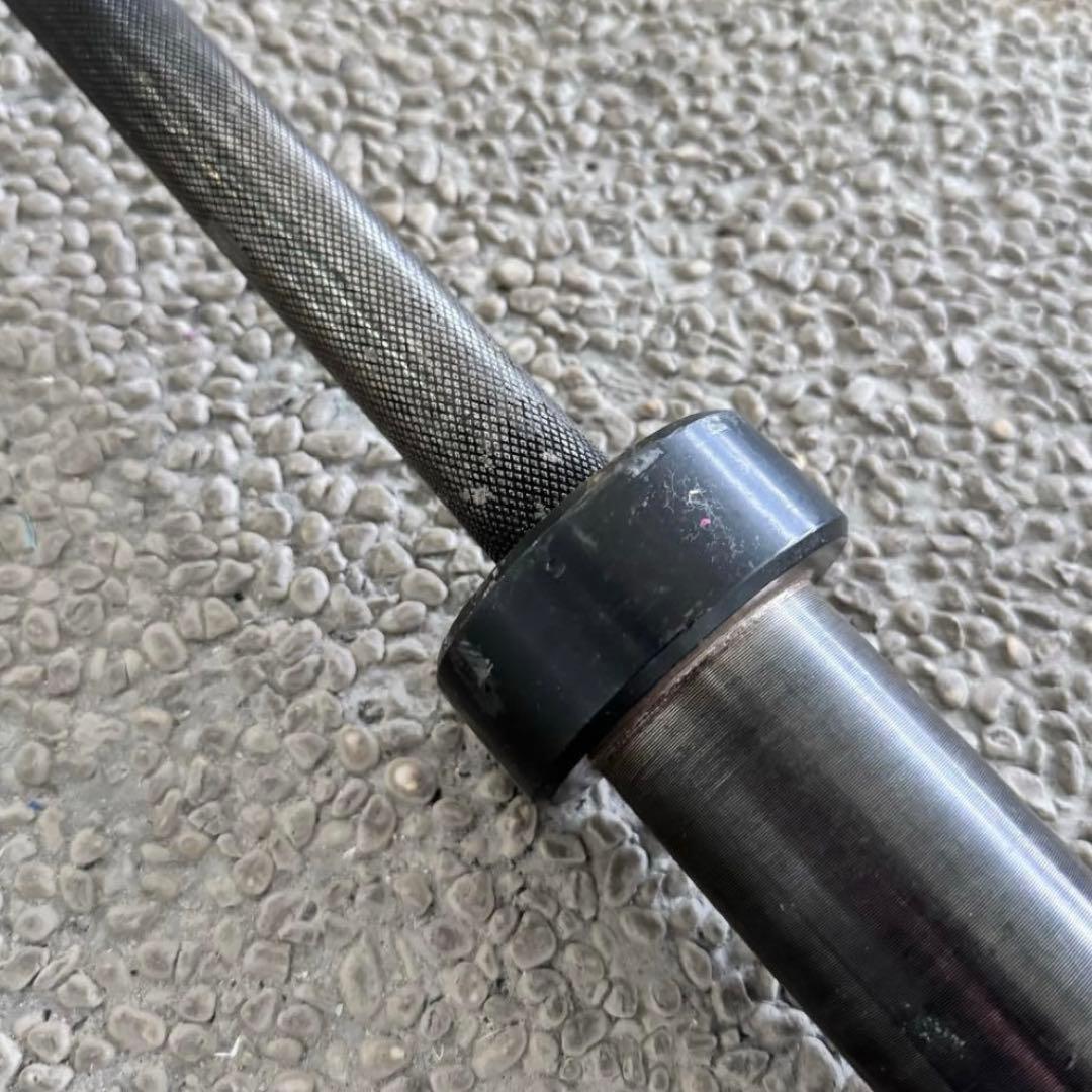 高級 50mm オリンピック バーベル 220cm シャフト ブラックオキサイド