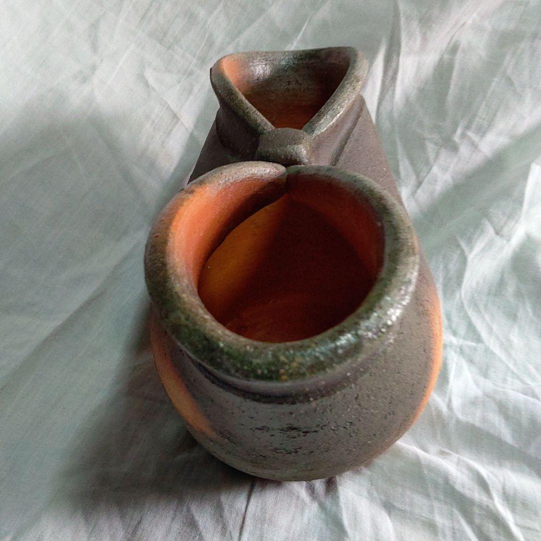 備前焼　はぜ壺型花器