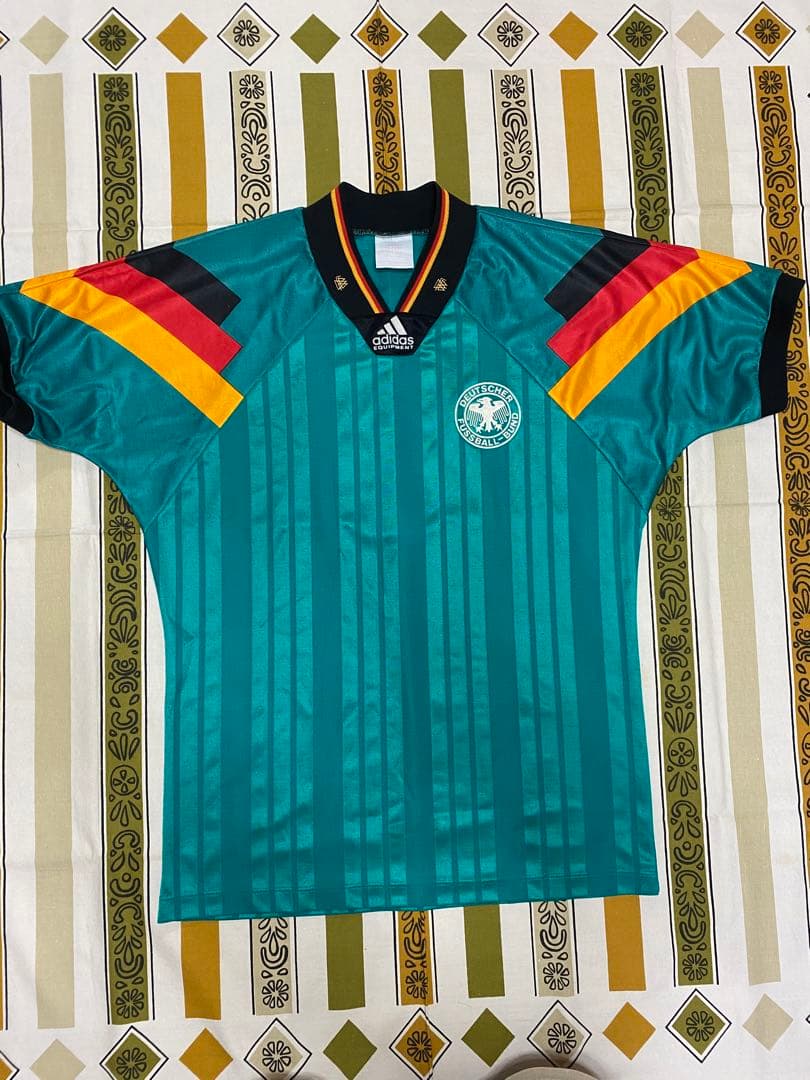 adidas◼️90sビンテージ◼️EQTドイツ連盟ユニホームシャツ◼️サッカー