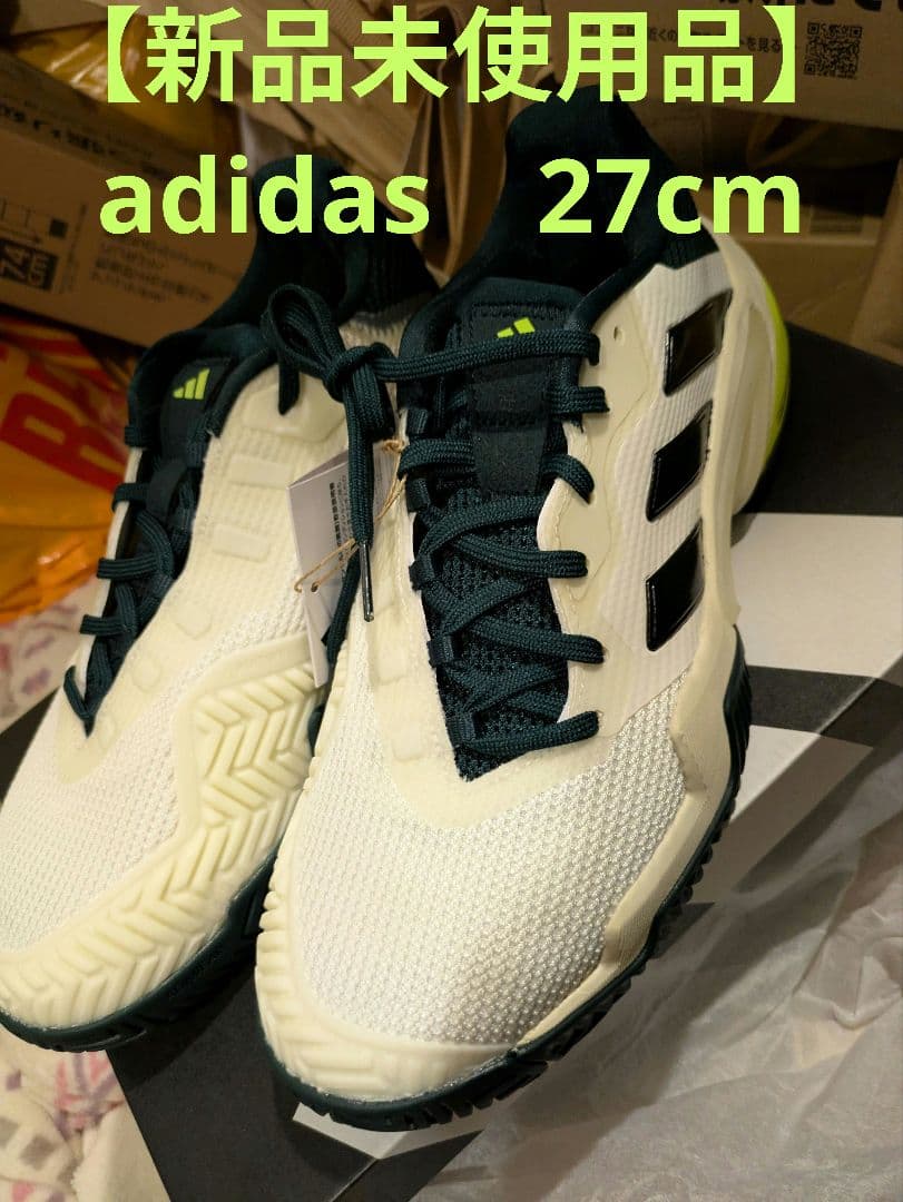adidas バリケード13 27cm JH5129 テニス オフホワイト【新品