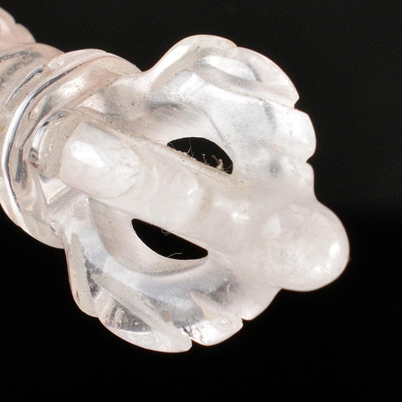 天然石　水晶彫刻　金剛杵　五独鈷　V　6308