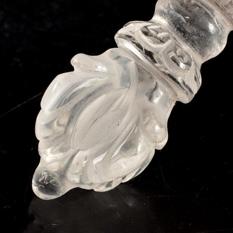 天然石　水晶彫刻　金剛杵　五独鈷　V　6308