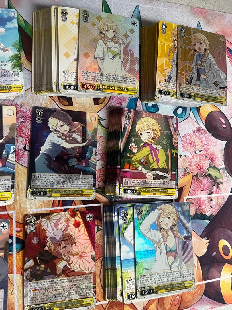 ヴァイスシュヴァルツ　学園アイドルマスター　藤田ことね　デッキパーツ　まとめ売り