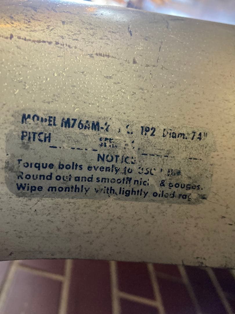 飛行機 プロペラ made in USAインテリア SENSENICH