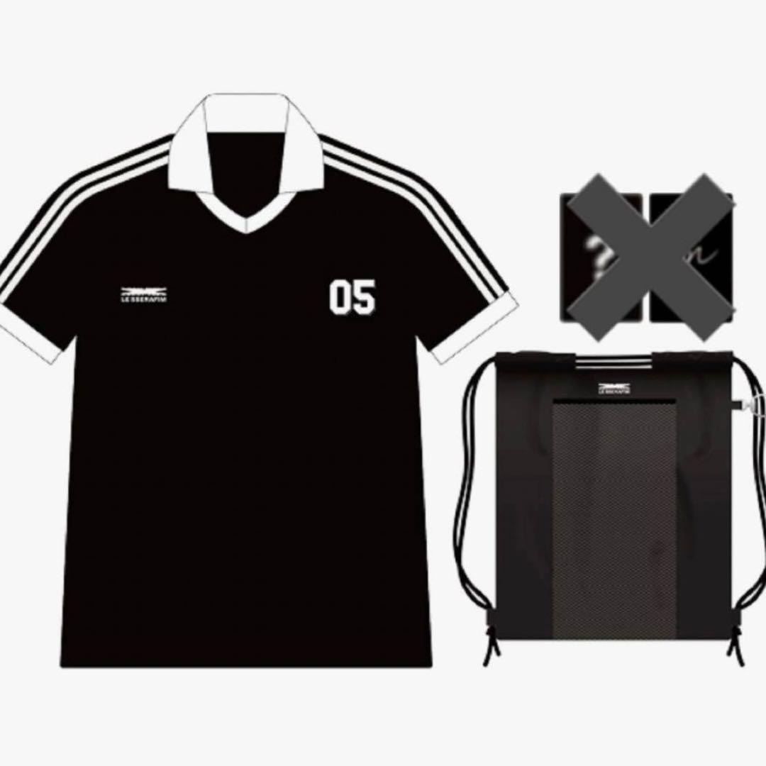 【新品未使用】LESSERAFIM サッカーユニフォーム　ナップサック　セット