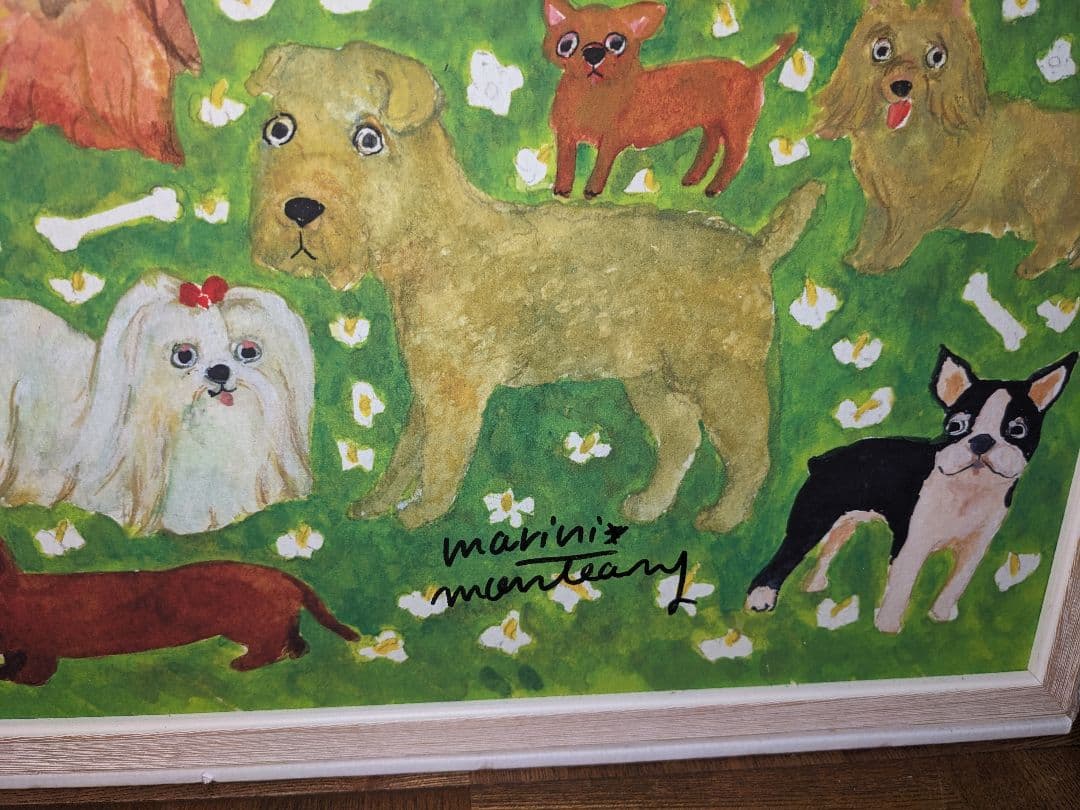 マリーニモンティーニ　水彩画　絵画