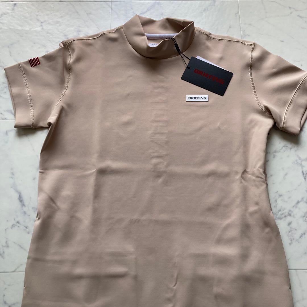 定価30800円【新品】レディースSブリーフィング モックネックワンピース薄茶