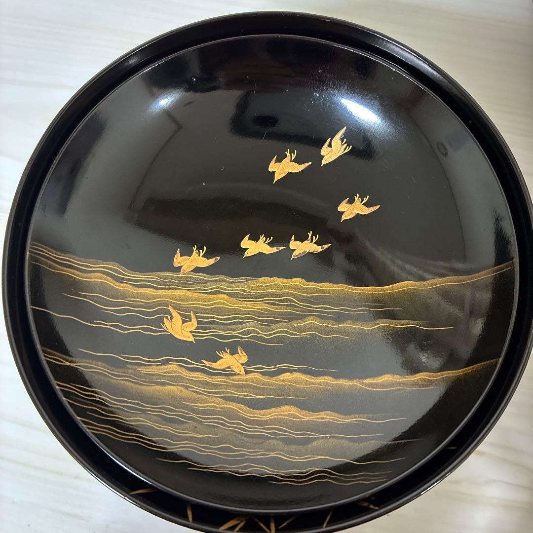 骨董　汁椀　木製漆器　蒔絵　アンティーク