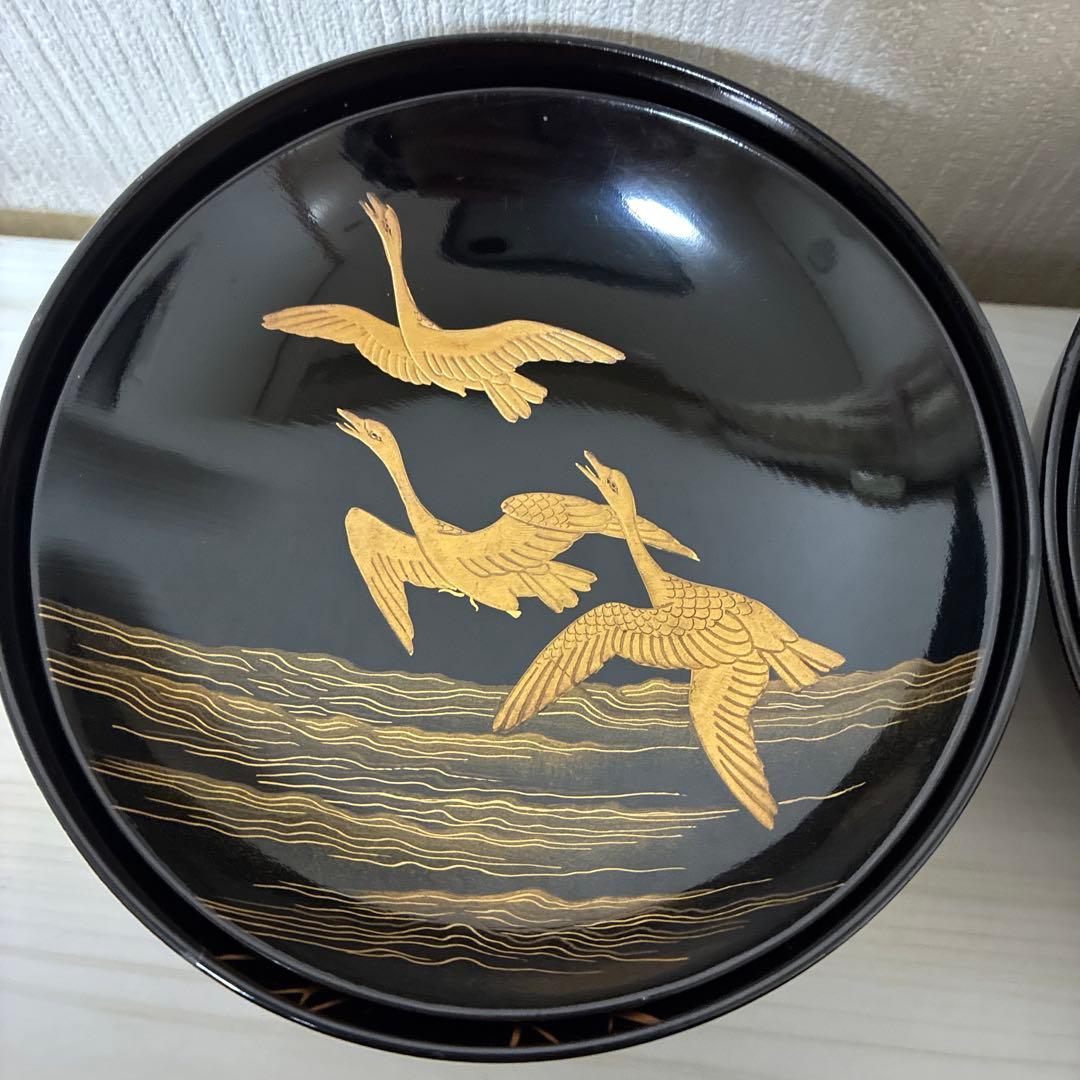 骨董　汁椀　木製漆器　蒔絵　アンティーク