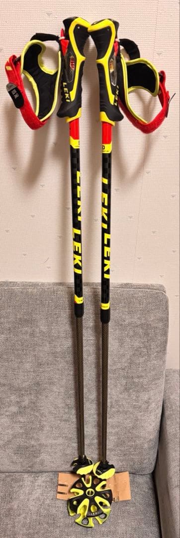 丸さま専用LEKI レキ スキーストック ベノム バリオ 3D 95～125cm