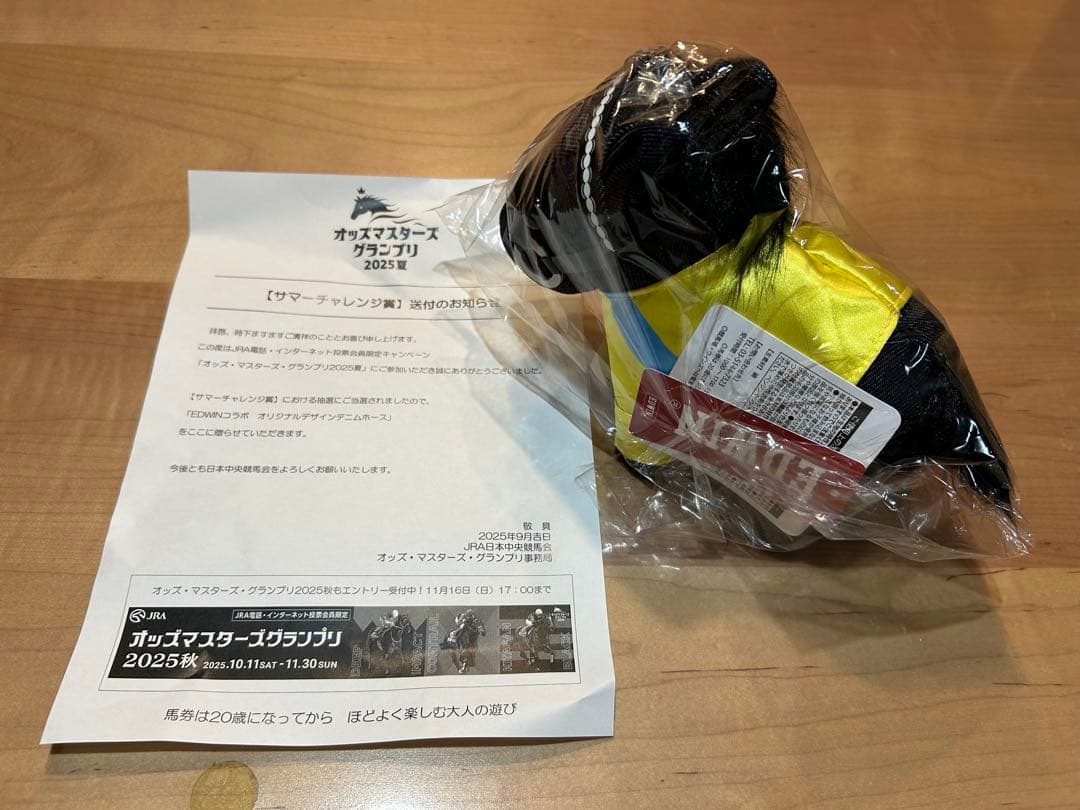 JRA EDWINコラボ　オリジナルデザインデニムホース