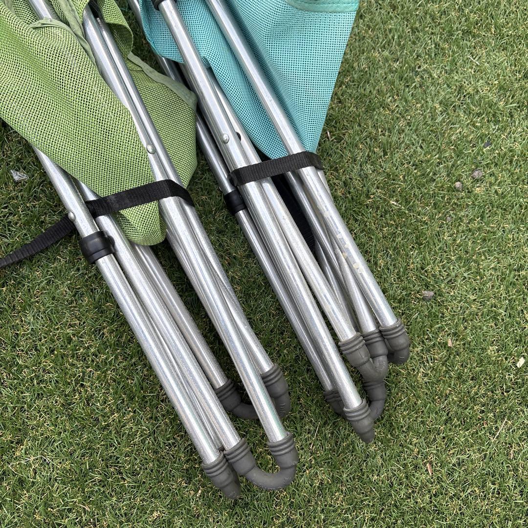 フランス製　LAFUMA ラフマ　ブルー　グリーン　メッシュ 2個セット売り