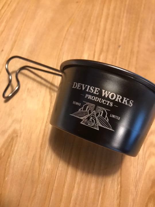 デバイスワークス　3周年限定　サイドグラフィックBLACK 深底シェラカップ