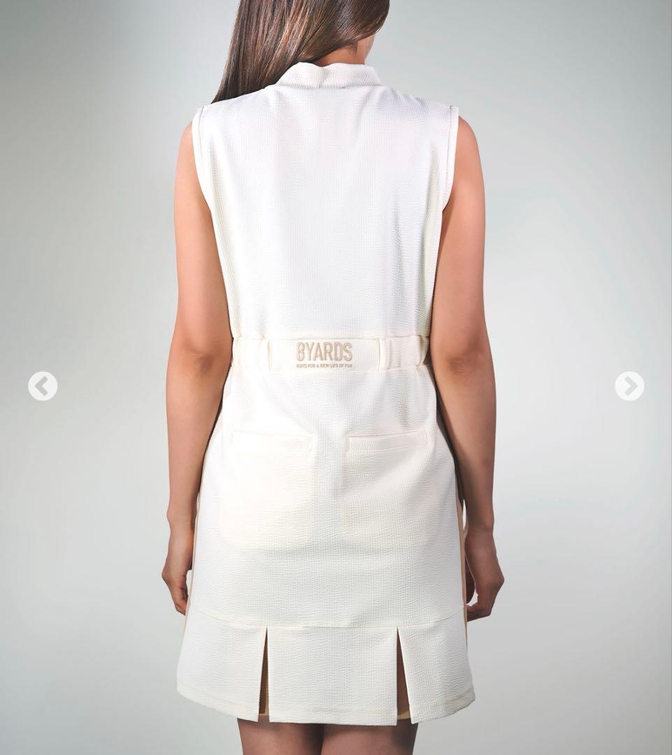 8yards モックネックノースリーブワンピース