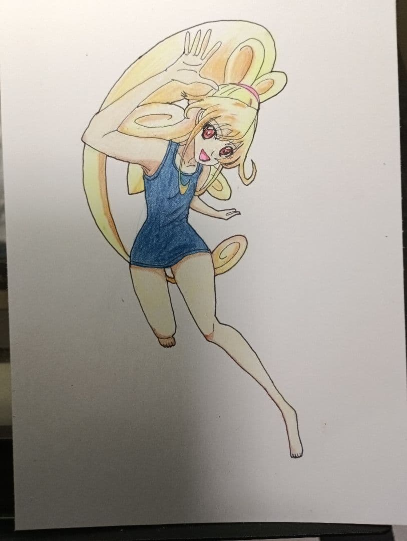 オリジナルキャラクター ジャンプ イラスト