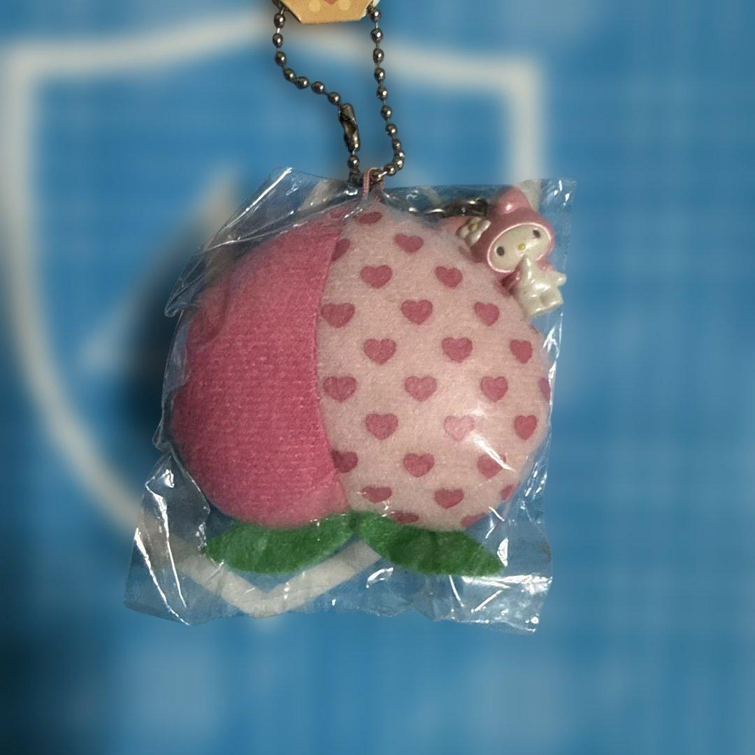 マイメロディ ピーチ型チャーム　平成レトロ