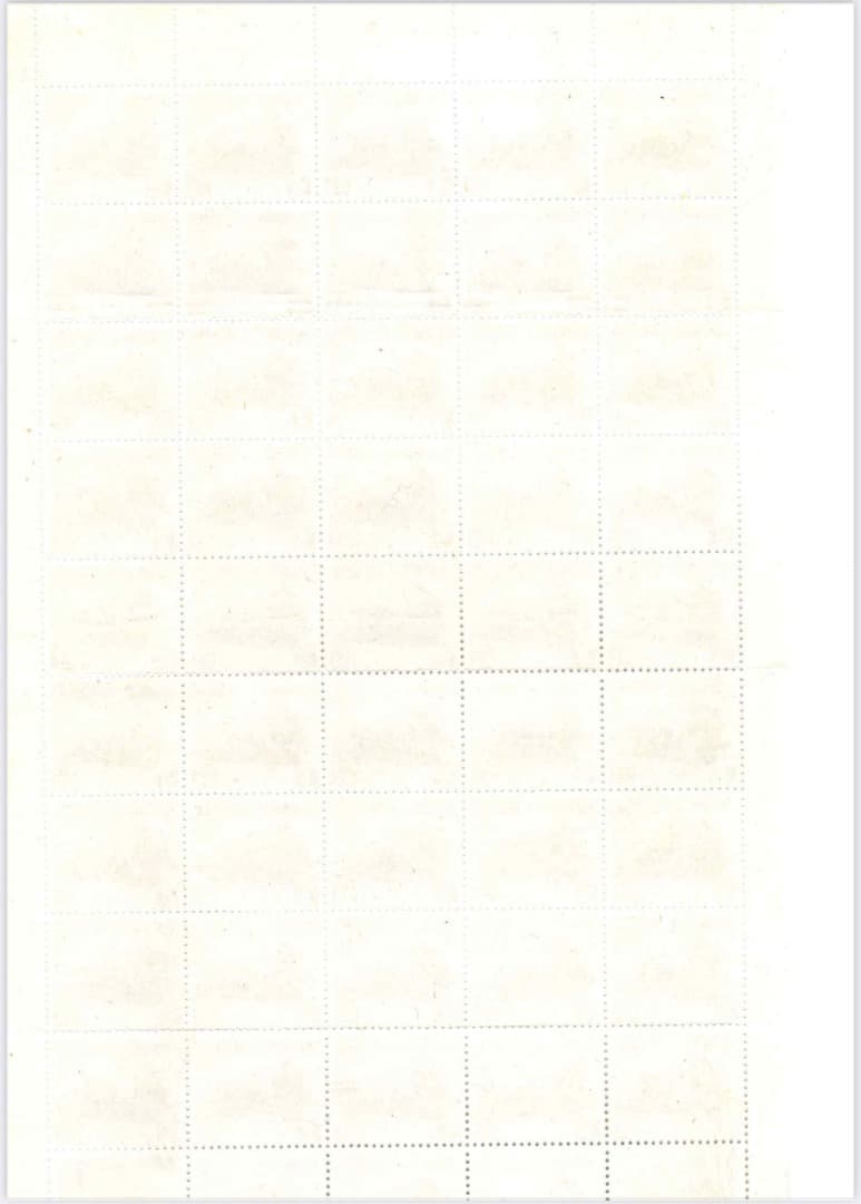 鉄道70年記念　切手50枚綴り（1シート）　c59形　蒸気機関車　SL