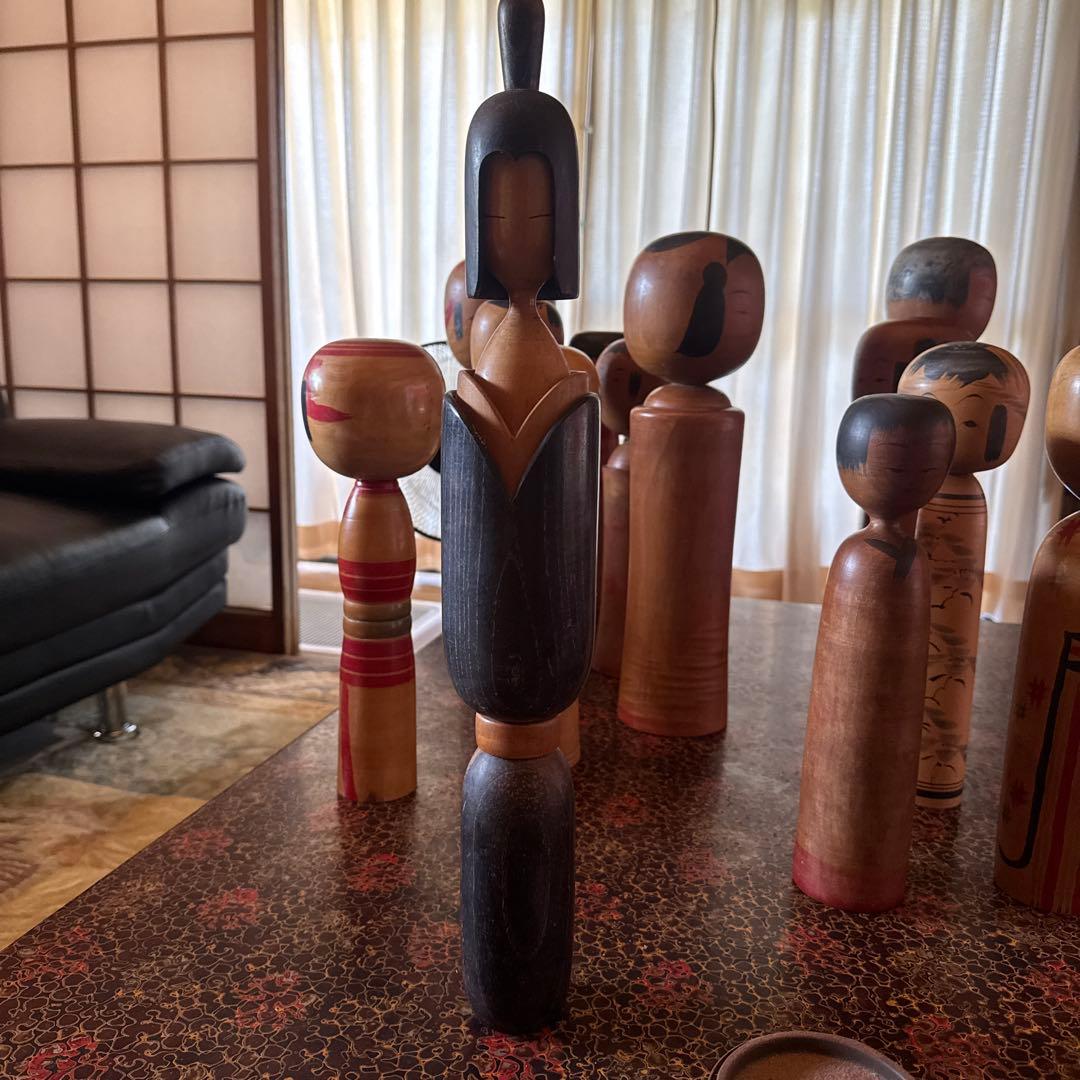 か*ぎ様 伝統的な日本の木製こけし 49 cm