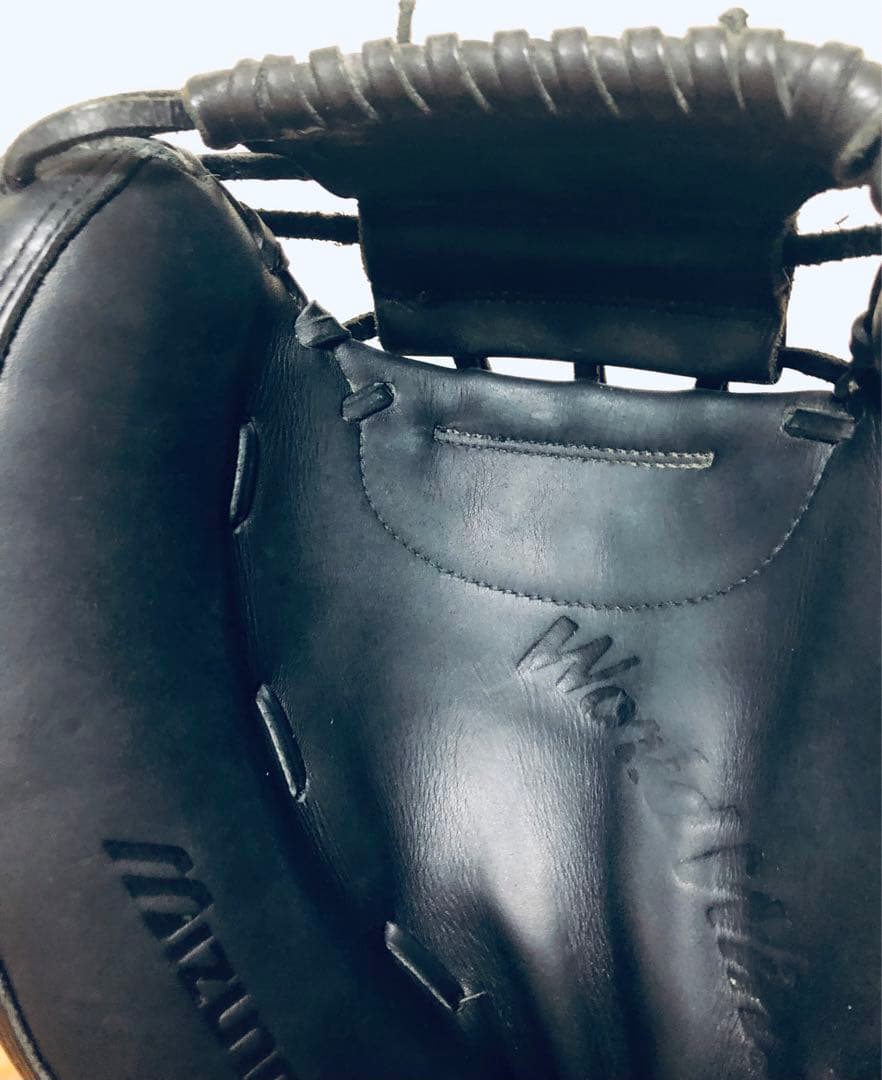 美品 本革 MIZUNO キャッチャーミット ミズノ 大人用 捕手 グラブ