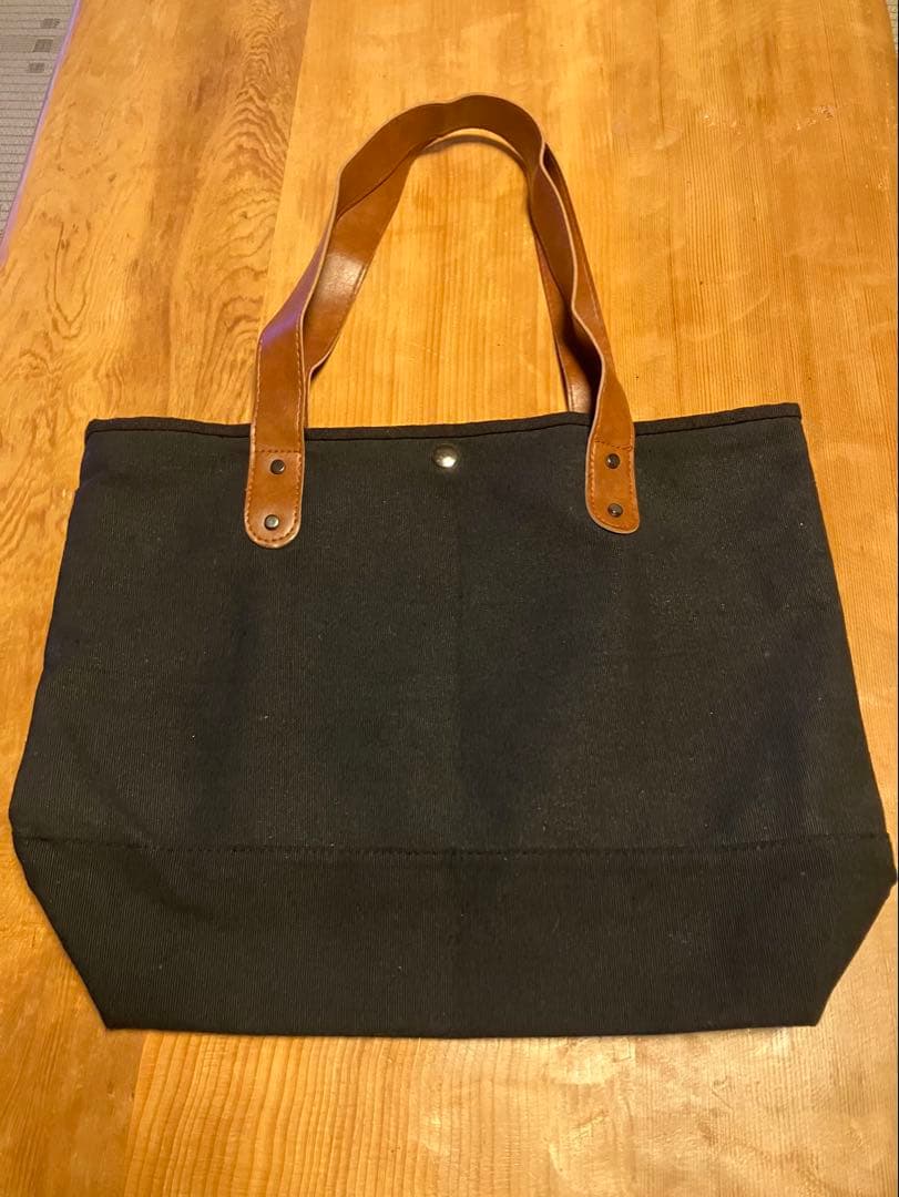 【非売品】CHANEL シャネル トートバッグ キャンバス 黒×茶色