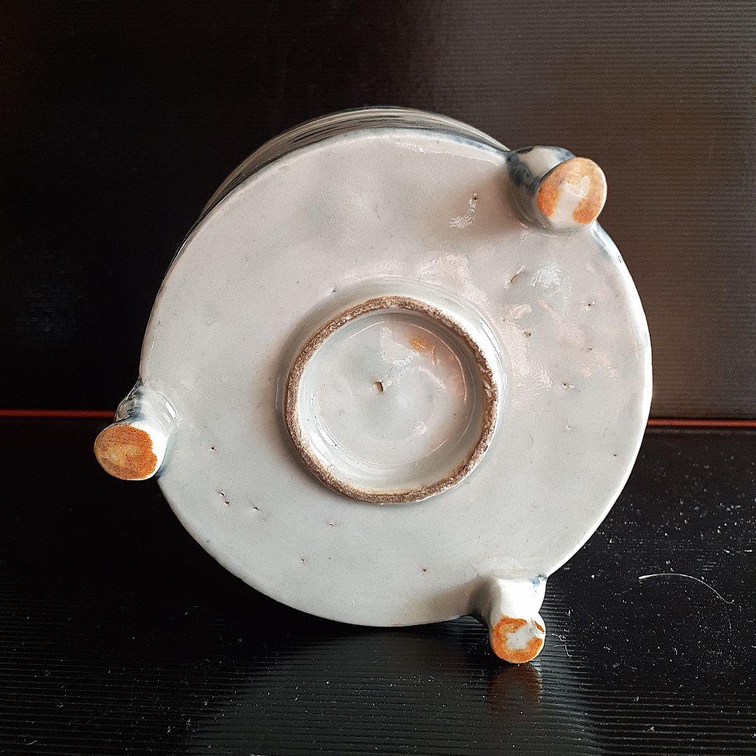 李朝　八卦紋染付け算き香枦