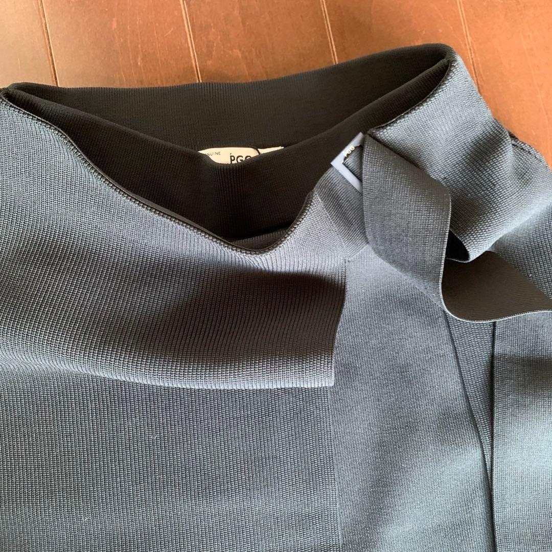 パーリーゲイツPGG巻きスカート風ローカリポリニットスカートサイズ0 ブラック