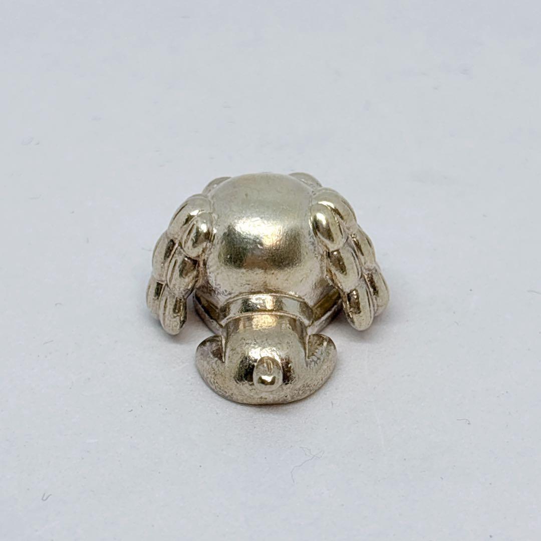 【希少品】お茶犬 コーヒー犬 シルバー SILVER 置物 フィギュア