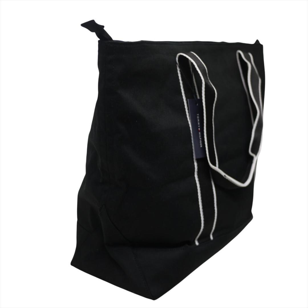 新品 トミーヒルフィガー 刺繍ロゴ トートバッグ ブラック ゴルフにも