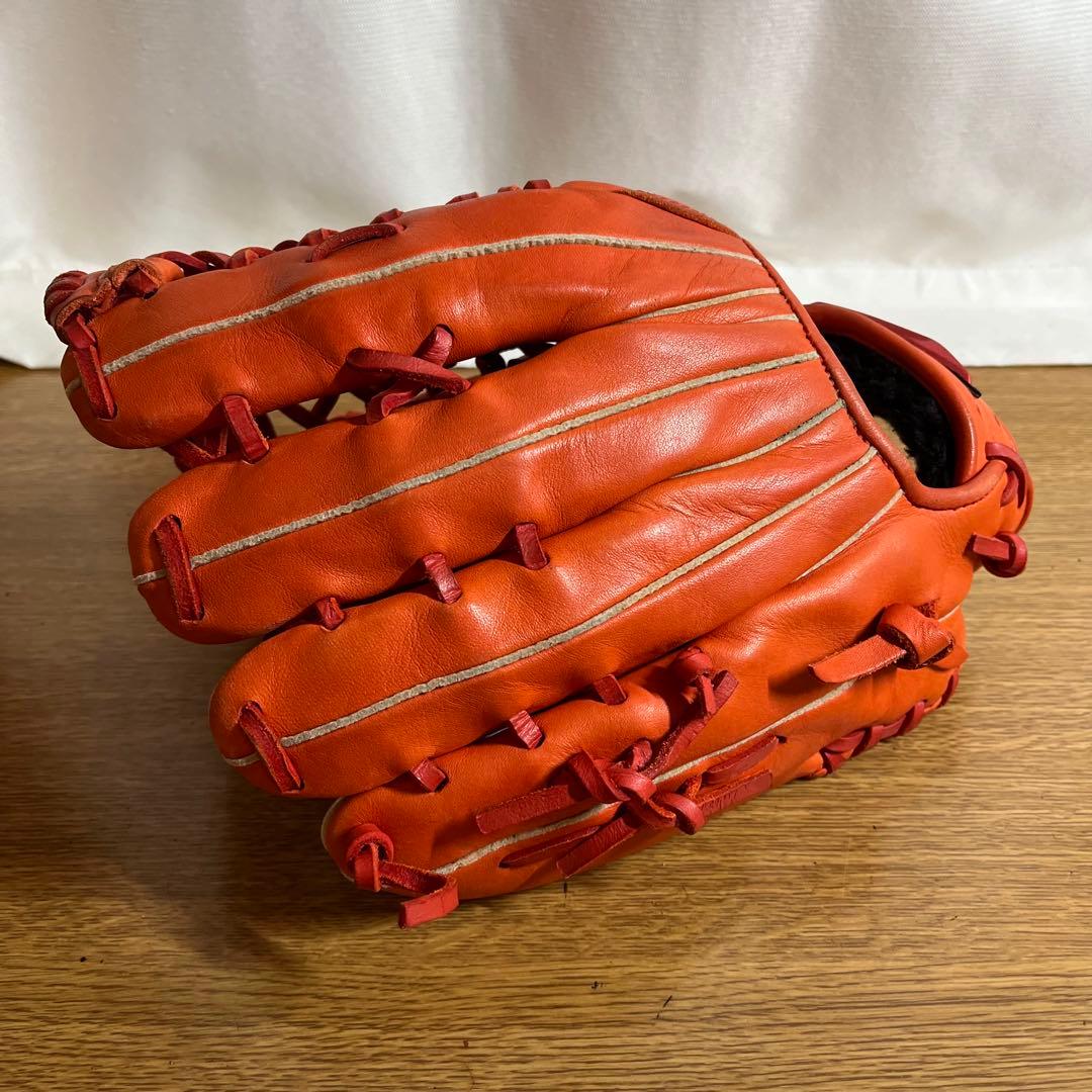 ミズノ WILD DRIVE 一般軟式 グローブ グラブ オレンジ 外野用 美品