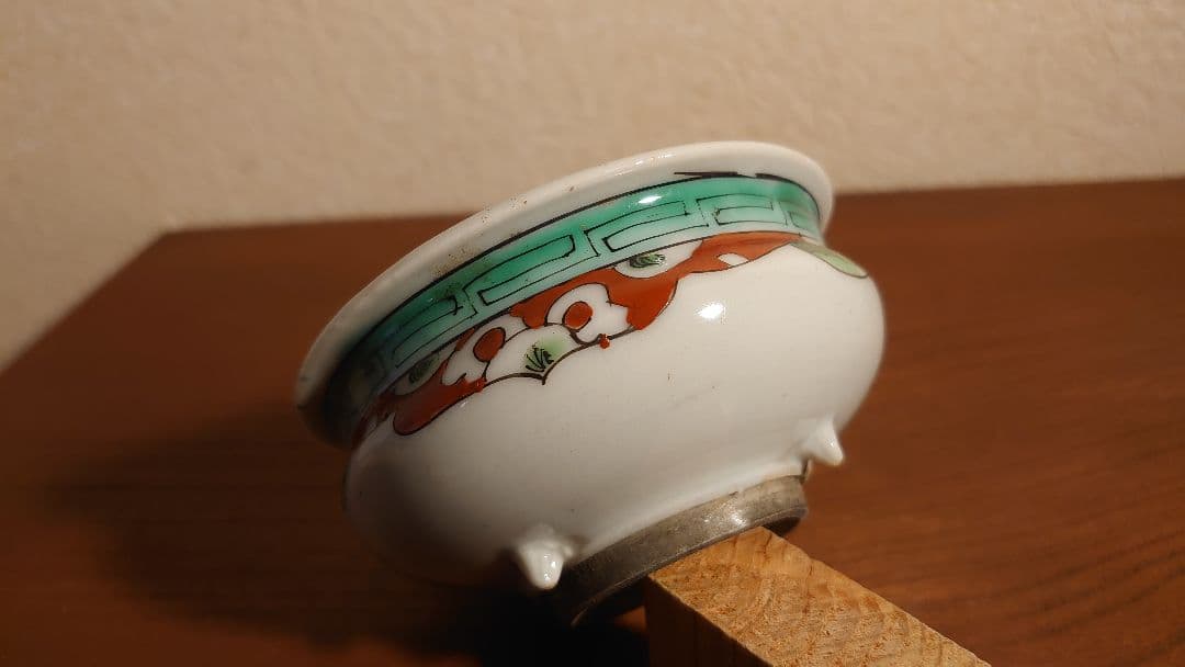 古九谷　九谷焼　古伊万里　伊万里　香炉　色絵　蔵出し　１客