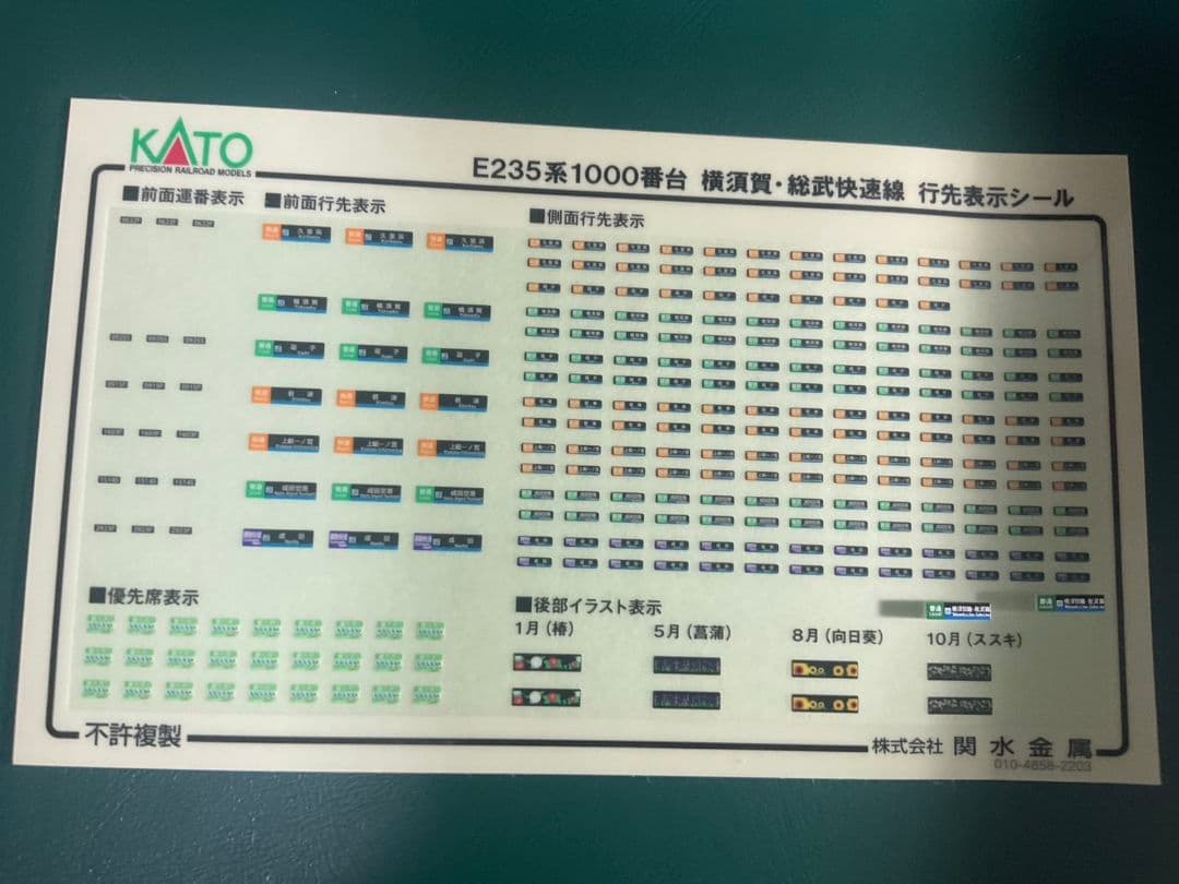 匿名配送　KATO E235系1000番台 横須賀・総武快速線