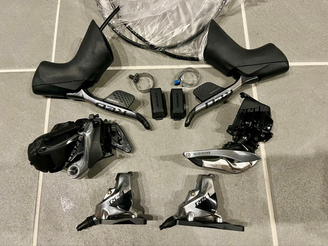 美品 SRAM RED ETAP AXS D1 HRD 2x12 グループセット