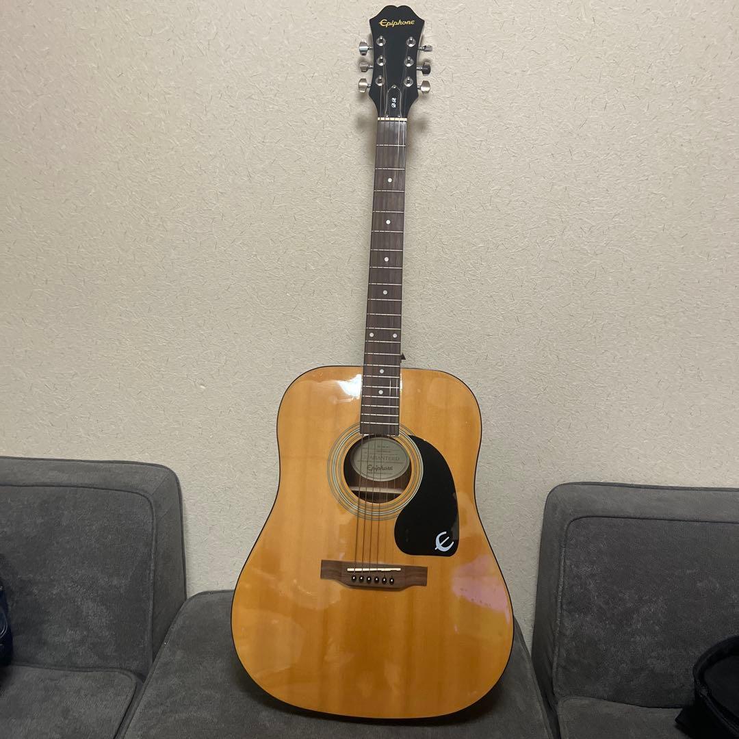 Epiphone アコースティックギター ギターケース、カポ、予備の弦