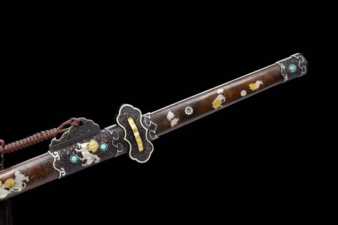 『吉祥如意』古兵器 武具　刀装具　日本刀　模造刀 居合刀 長尺