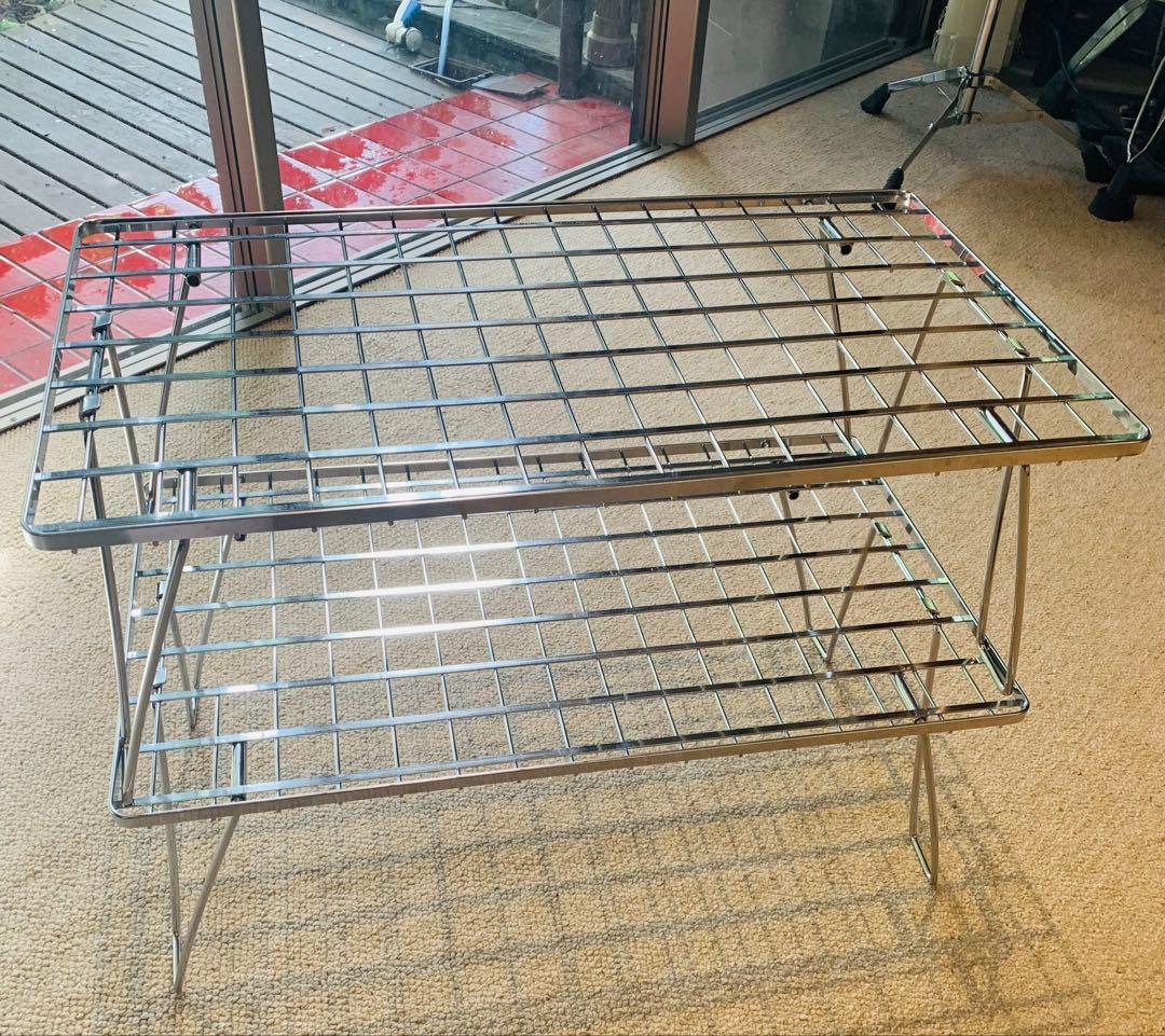 廃盤品　ユニフレーム　フィールドラック(シルバー) ２個セット