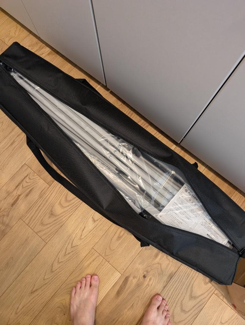 タンスのゲン　タープテント3mサイドシート2枚ロープ8本ペグ12本収納ケース付