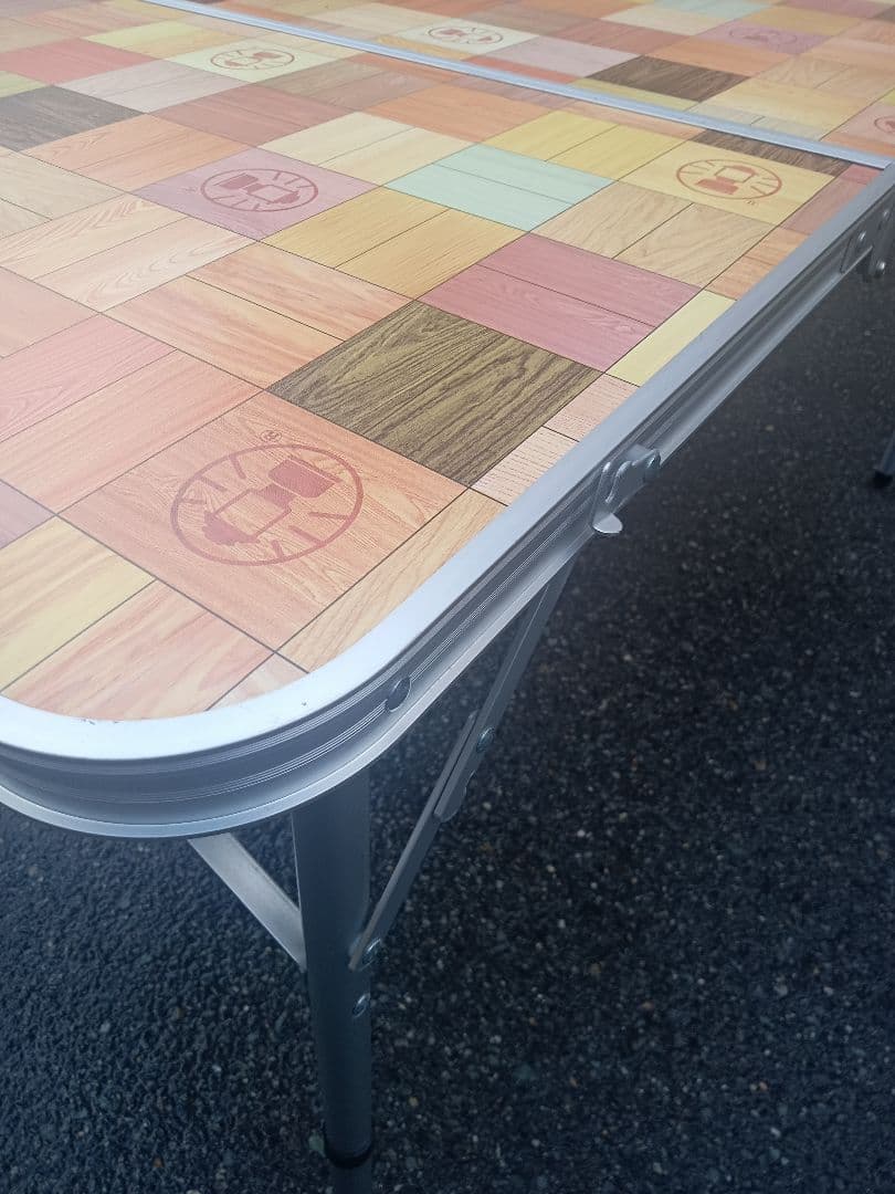 【Coleman】ナチュラルモザイクリビングテーブル/140 ②