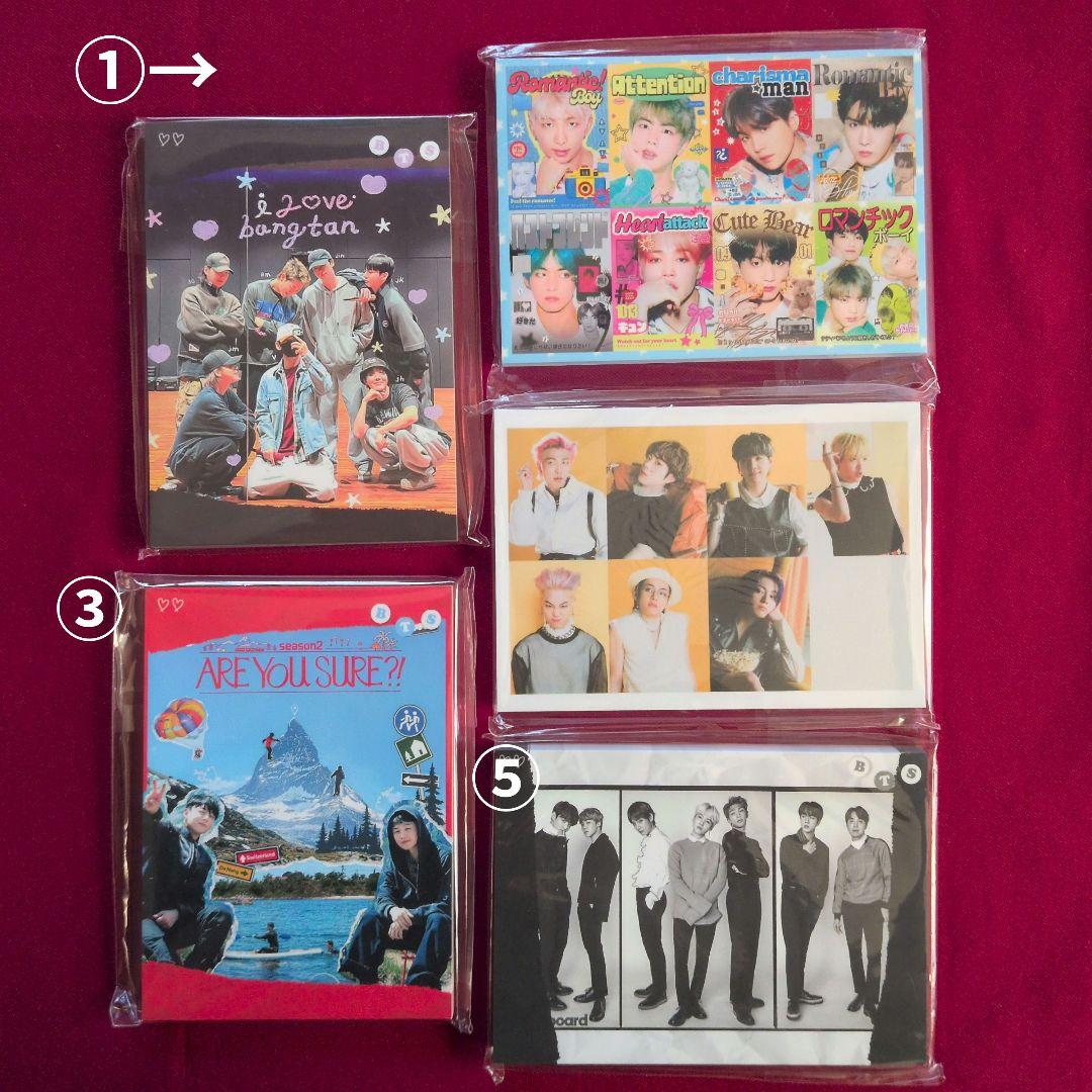 BTS メモ帳大　オール＆ユニット　韓国製作者様 〈バラ〉