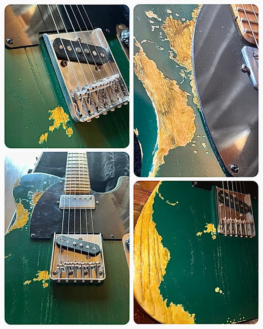 ハードレリックテレキャスタータイプ/オールラッカーアッシュボディ/ギブソンPU