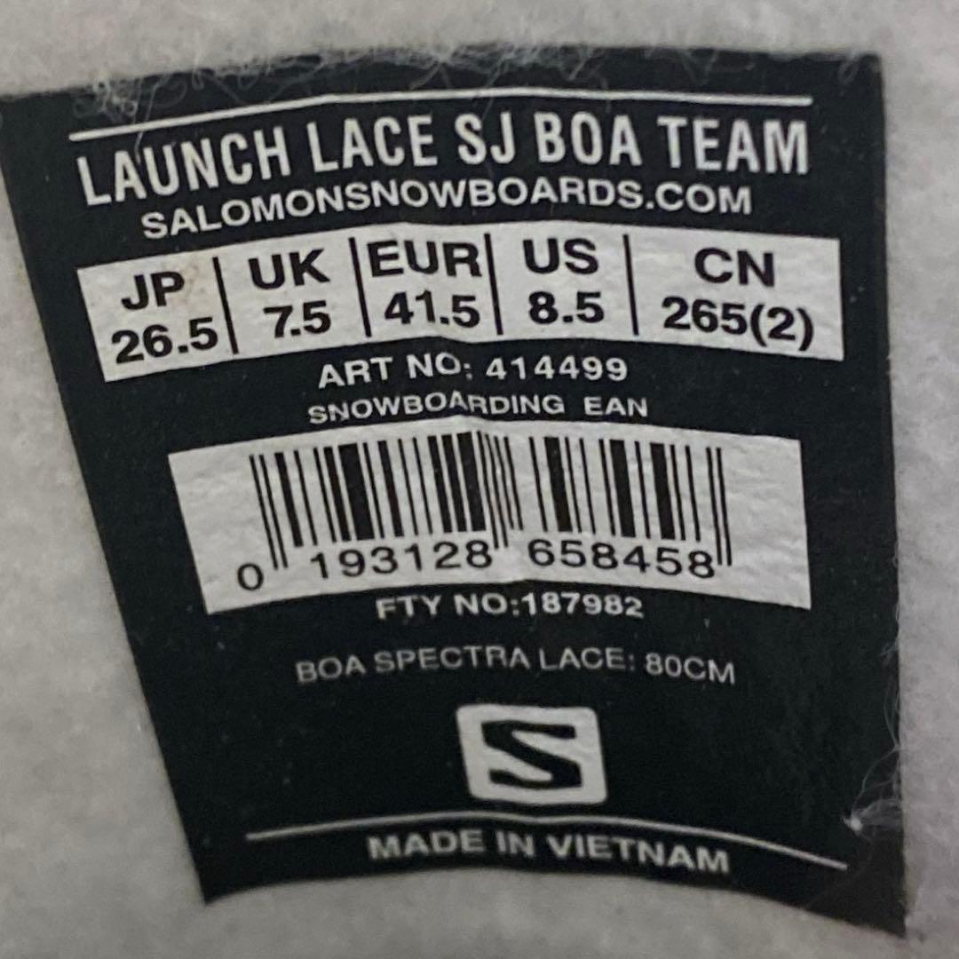 SALOMON　LAUNCH LACE SJ BOA TEAM 26.5cm