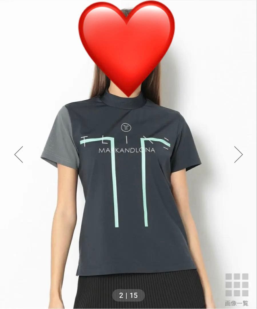 マークアンドロナ　モックネックシャツ 　　 Ｔラインコレクション