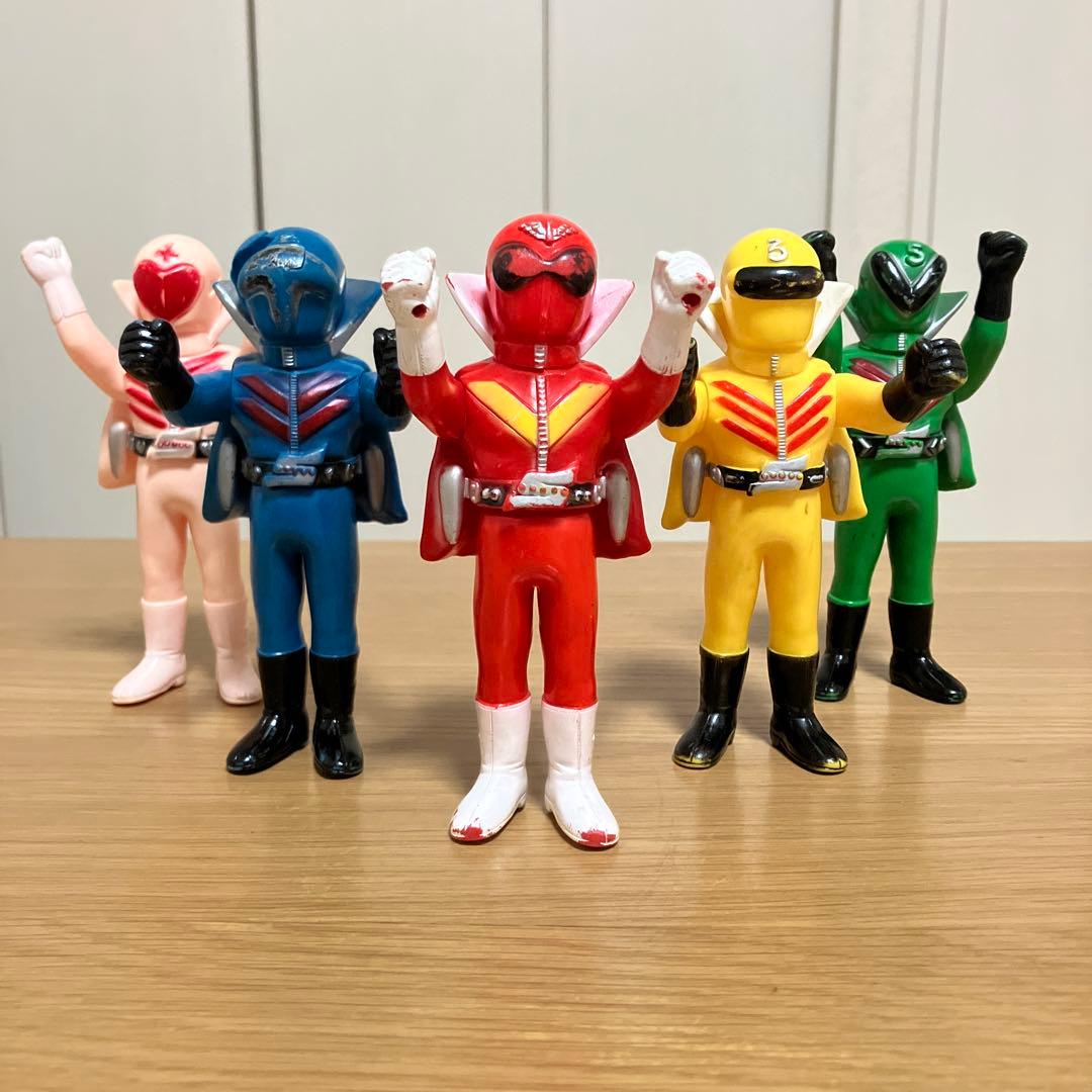 ゴレンジャー ソフビ 当時物