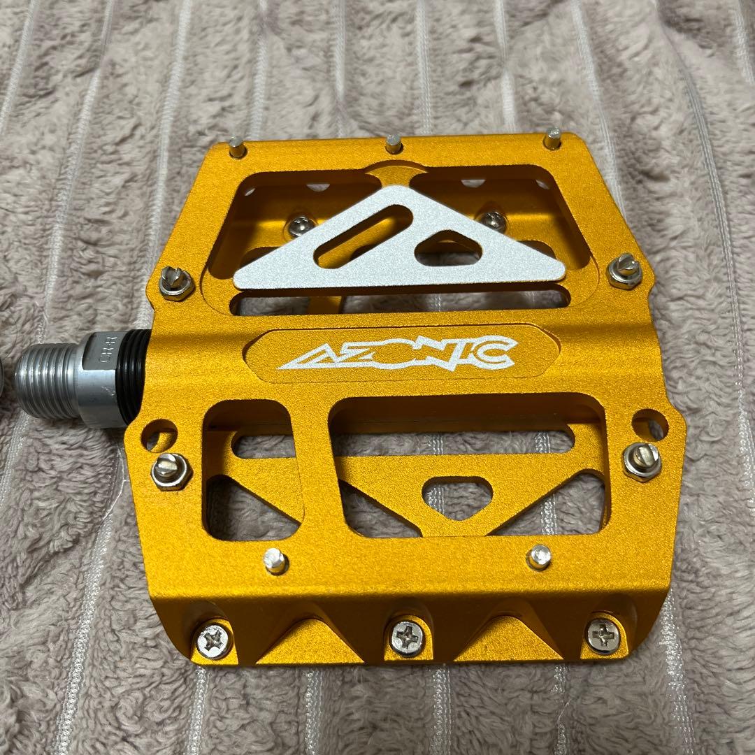 AZONIC フラット ペダル OLD MTB ブルーラグ