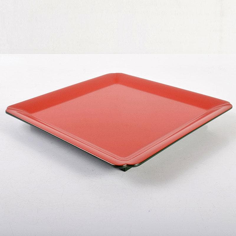 茶道具　京漆匠　鈴木表朔造　根来　菱盆　裏千家十四代淡々斎極め箱　V　R4950