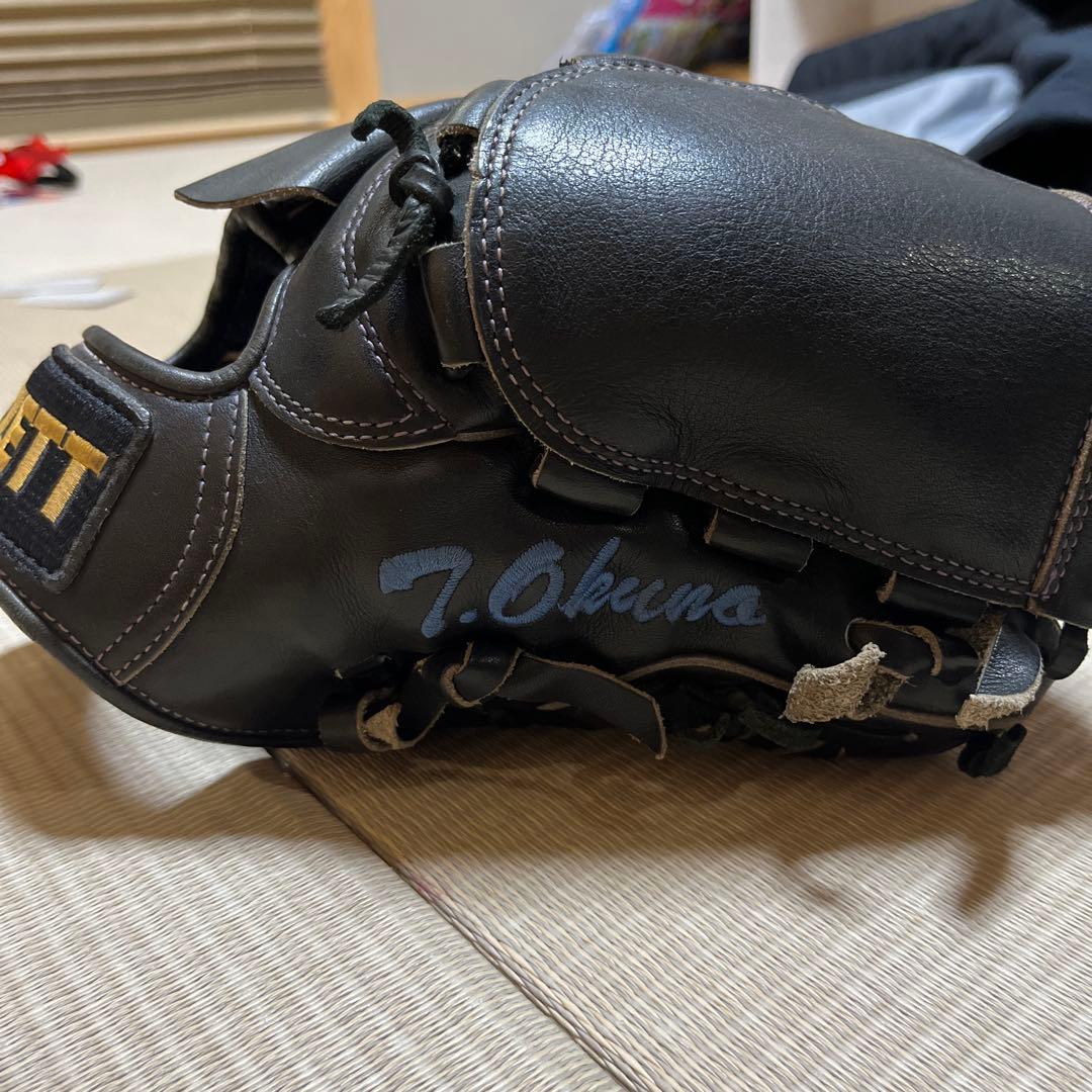 ZETT 硬式野球グローブ 黒 ピッチャー用グローブ