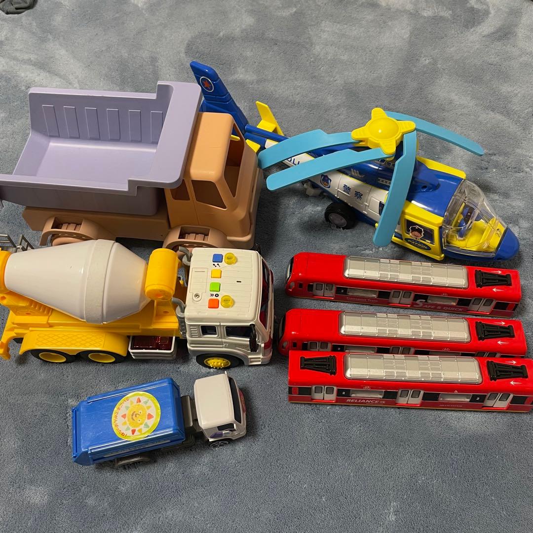 おもちゃ 車両セット ヘリコプター ダンプカー