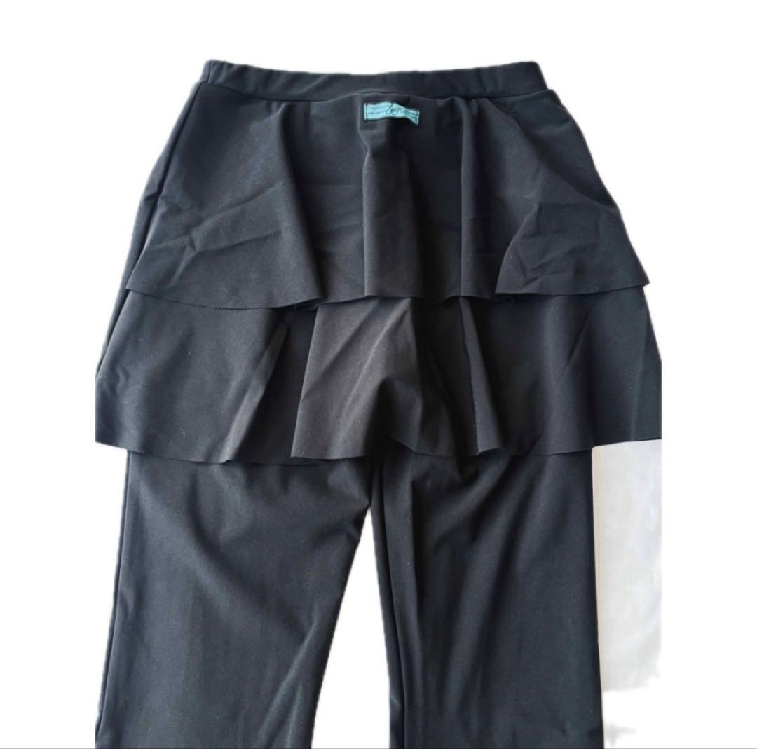 新品 チャコット 大人気 Luigi★デザインダンスパンツ 黒 TS ダンス