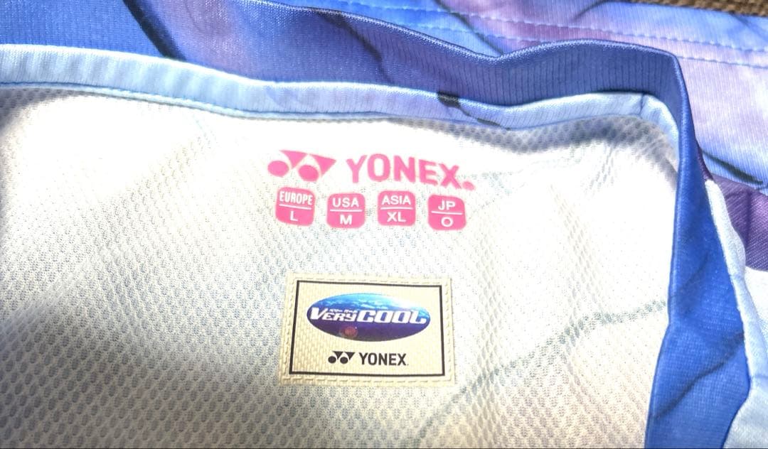 ヨネックステニスベリークールゲームシャツブルーOバドミントンレディースアドミラル