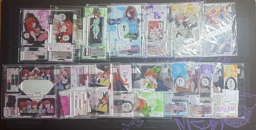 【開封済み】五等分の花嫁TSUTAYA限定有償特典 アクリルスタンド14体セット