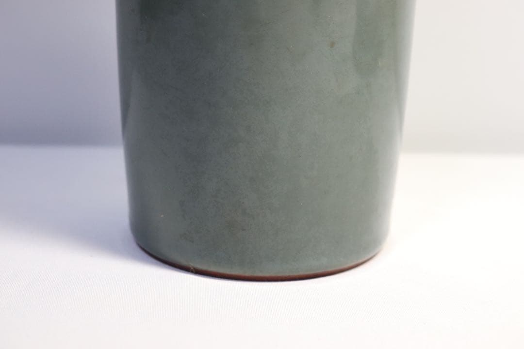 青磁　双魚耳瓶　送料込み0612